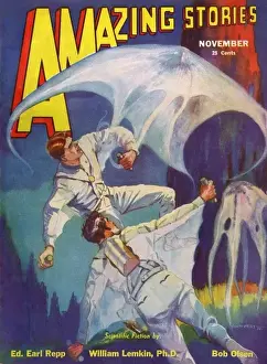Science Fiction Illustration Drucke: A Giant Amoeba