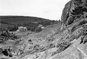 Rock Formations In Devon Drucke: Giant Rock on Watcombe Down, Devon
