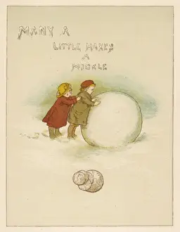 Winter Fun Activities Drucke: Giant Snowball