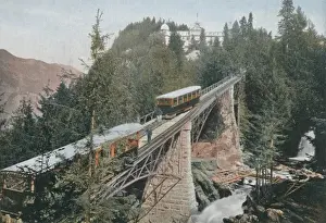 Historical Rail Transport Drucke: Giessbach Funicular