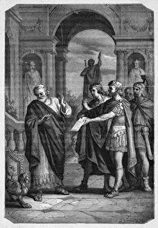 Mary Evans Prints Collection Drucke: Giordanus Refuses