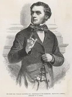 19th Century Statesman Drucke: Gladstone in 1853