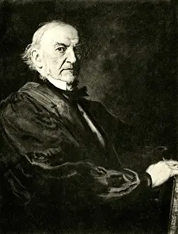 William Gladstone Portrait Drucke: We Gladstone / Millais