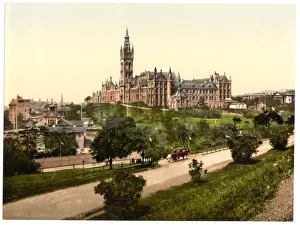 Drucke von Universität Glasgow Glaschow, Schottland Datum zwischen etwa 1890 und etwa 1900 Glasgow Drucke: Universität Glasgow Glasgow, Schottland