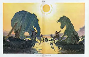 Republican Elephant Cartoon Drucke: Now we see through a glass, darkly