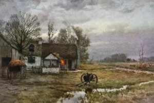 Cloudy Day Landscape Drucke: In the gloaming
