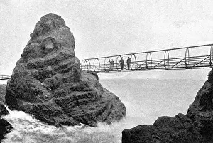 Kletterweg am Gobbins Klippenrücken