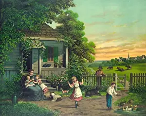 Vintage Home Decor Drucke: God bless our home