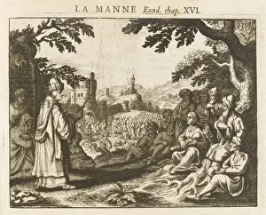 Historical Bible Events Drucke: God Sends Manna