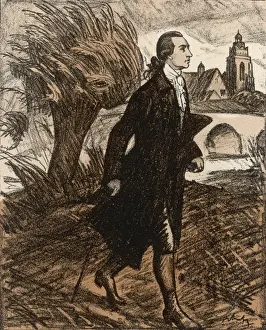 Johann Wolfgang Von Goethe Portrait Drucke: Goethe at Wetzlar