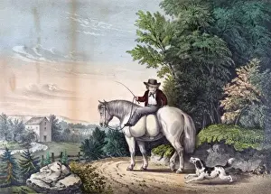American Countryside Landscape Drucke: Going to the Mill