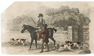 Hunting In The Countryside Drucke: Going out with a Gun