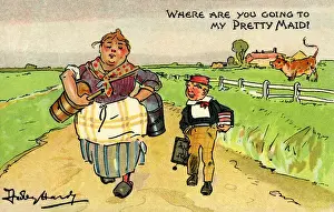Traditional Nursery Rhyme Illustrations Drucke: Where are you going to?