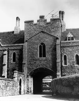 Cambridgeshire England Landmarks Drucke: Goldsmiths Tower Ely