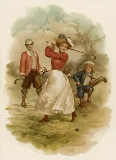 Golf, eleganter Schlag