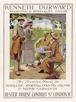 Vintage Golf Clothing Drucke: Golfing Clothes 1912