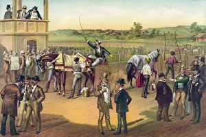 Racing Horses Drucke: A good race, well won