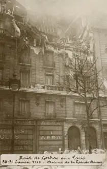 Great War Aviation History Drucke: Gotha raid on Paris. First World War