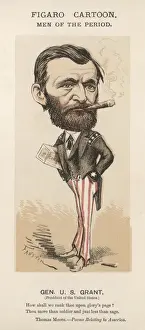 19th Century American History Drucke: Us Grant Cartoon
