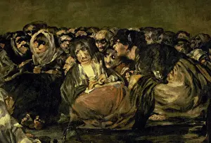 Drucke von Franzisco de Goya und Lucasienz (1746–1828). Spanischer Maler . Der Große Hirsch , 1820 – 1823 . Detailschusselbild der Museo del Prado in Madrid, Spanien Francisco De Goya Drucke: Der Große Hirschbock, 1820-1823 von Francisco de Goya