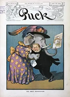 Republican Elephant Cartoon Drucke: The great renunciation