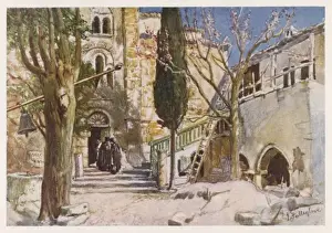 Byzantine Architecture Greece Drucke: Greece / Daphni Convent
