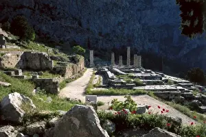 Griechenland . Delphos . Tempel des Apollon