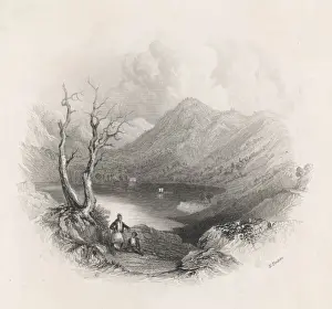 Ancient Greek Landmarks Drucke: Greece / Ithaca 19th C