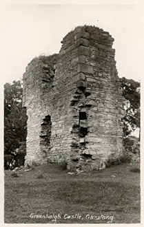 Preston Drucke: Grünhalghburg und Schloss Grastang in der Grafschaft Lancaster