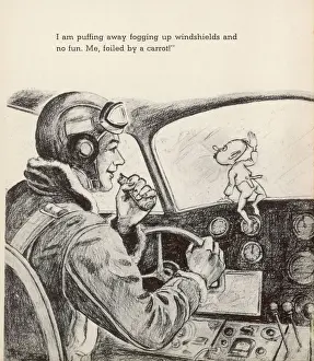 Historical Aircraft Images Drucke: Gremlin and Pilot
