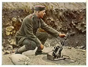 World War I Military Equipment Drucke: Grenade Thrower 1917