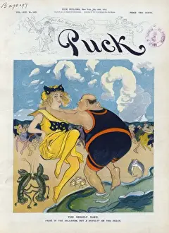 Early 20th Century Beach Scenes Drucke: The grizzly bare