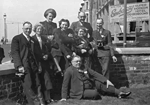 Blackpool Seaside Resort Drucke: Group of people, Blackpool