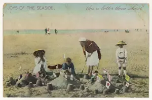Summer Holiday Activities Drucke: Group of Sandcastles