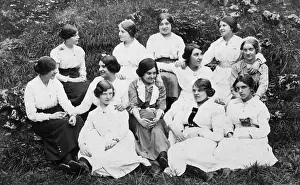 Social History Images Drucke: A Group of Students
