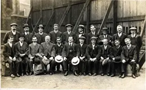 Yorkshire England History Drucke: Group of Working Class Men, Yorkshire