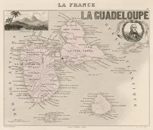 Karte von Guadeloupe