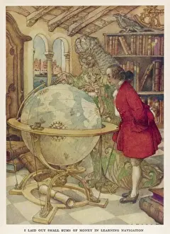 Jonathan Swift Illustrations Drucke: Gulliver / Navigation