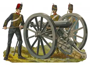 19th Century Warfare Drucke: Gunner and Gun