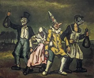 Drucke von GUTIERREZ SOLANA, José Ruiz 1886-1945). Maske(n) / Ausdruckswandlungen (Expressionismus). Öl auf Leinwand. Privatbesitz Zeitgenössische Kunst Drucke: I can not translate that text because it contains a non-English character (鮠)