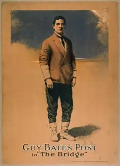 Vintage Advertisement Posters Drucke: Guy Bates Post in The bridge