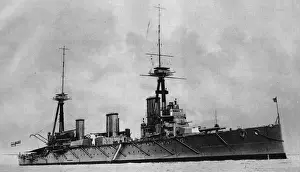 World War 1 Ships Drucke: H. M. S. Indefatigable