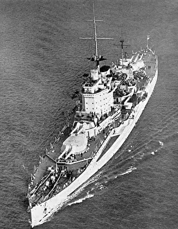 Drucke von Ein Überblick über H.M.S.Warspite während des Schlusses von Kap Matapan Erster Weltkrieg Drucke: HMS Warspite