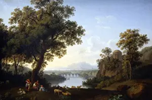 Jacob Philipp Hackert Artwork Drucke: Hackert, Jacob Philipp (1737-1807). German painter. Landscap