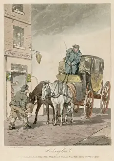 Gerahmter Druck : Hackney Coach / 1807 Gerahmter Druck : Hackney Coach / 1807