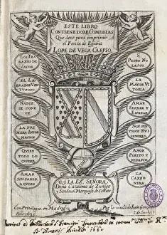 National Library Engravings Drucke: Half title of an edition that compiles twelve