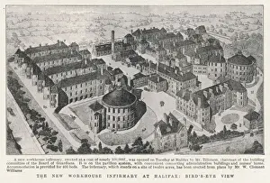 Vintage Yorkshire Photography Drucke: Halifax Workhouse 1901