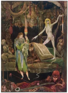 Drucke von Ich denke, ein Million Narren im Chor rasen und werden nie ermüden Küche Drucke: Faust im Hexenkocher