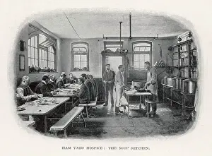 Victorian Era Social History Drucke: Ham Yard Soup Kitchen