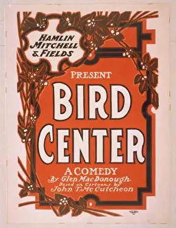 Vintage Comedy Posters Drucke: Hamlin, Mitchell & Fields present Bird center a comedy by Gl